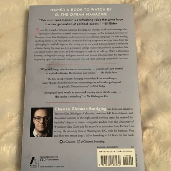 2/$25 I Have Something to Tell You A Memoir by Chasten Buttigieg Paperback Book - Picture 3 of 5